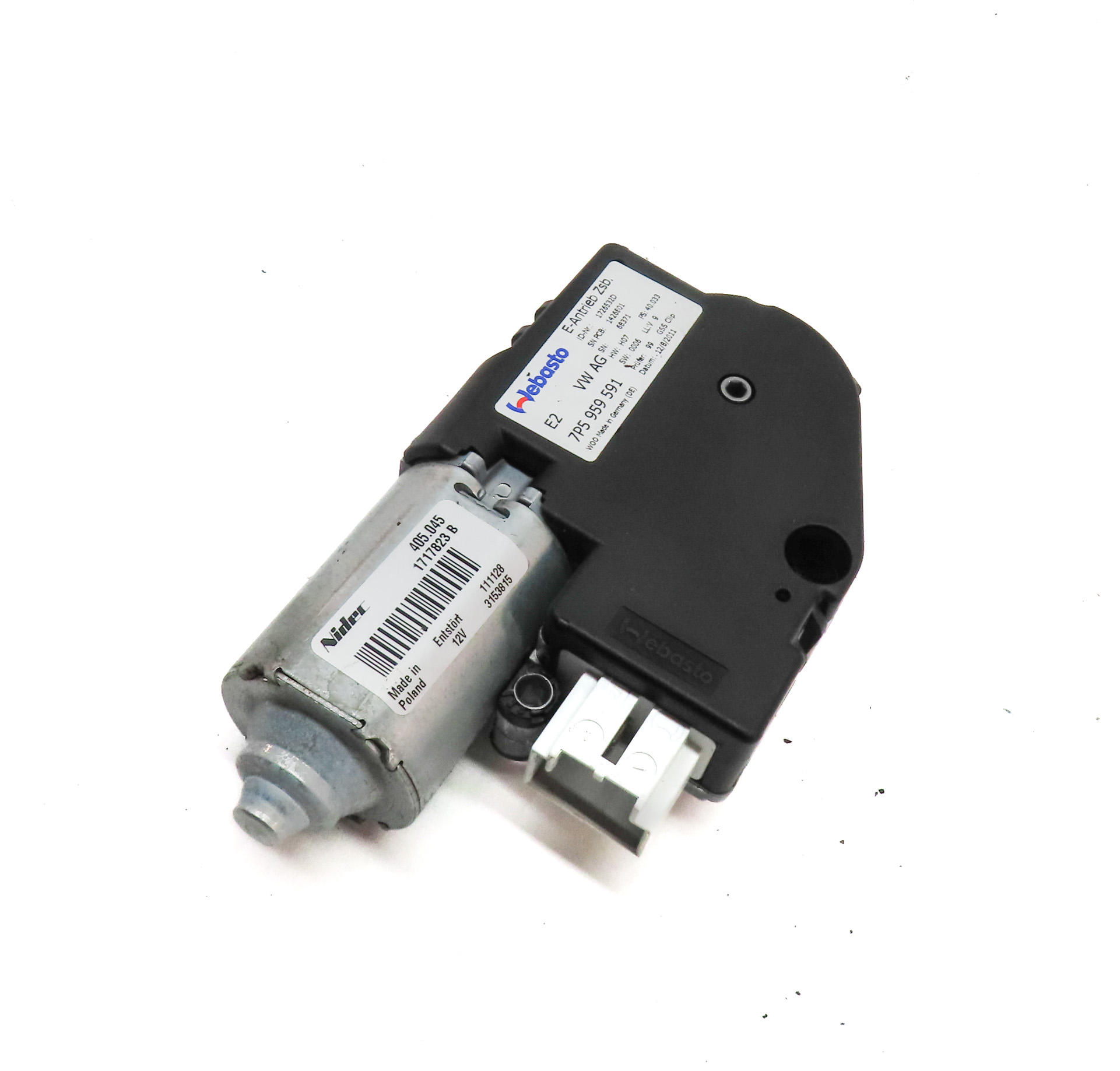 2011-2018 PORSCHE CAYENNE (958) SUNROOF MOTOR SUN ROOF WINDOW MOTOR — exact item pictured